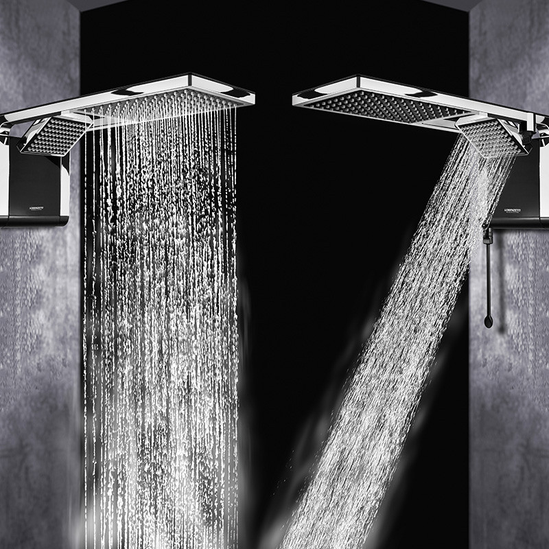CHUVEIRO Elétrico ACQUA DUO PRETO E CROMADO 220V 6800W - LORENZETTI
