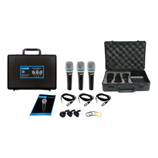 Kit 03 Microfones De Mão Profissional Sml48sp-3 Lyco em Oferta na Shopee