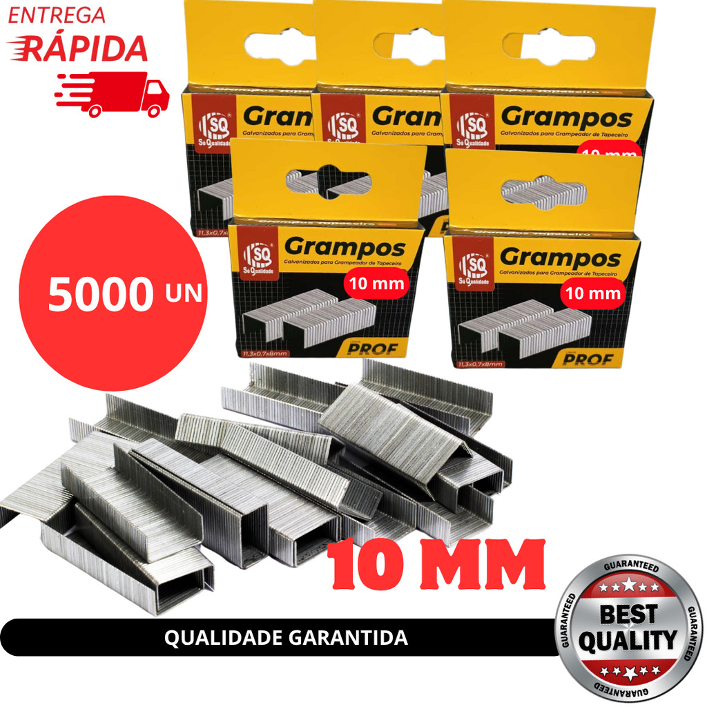 5000 MIL Grampos 10mm Galvanizado de Grampeador Profissional para Tapeceiro alta qualidade
