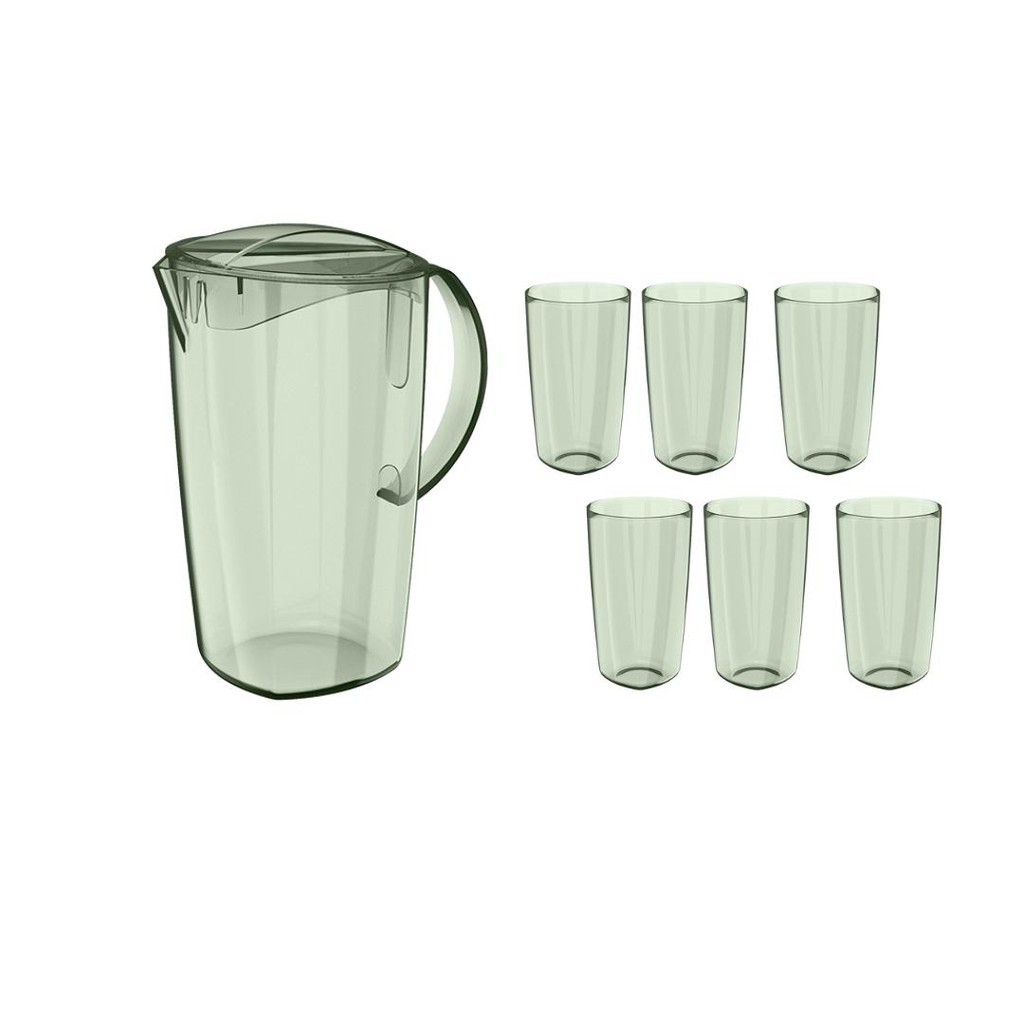 Kit Jarra + 6 copos Ou Linha Vitra em Oferta na Shopee