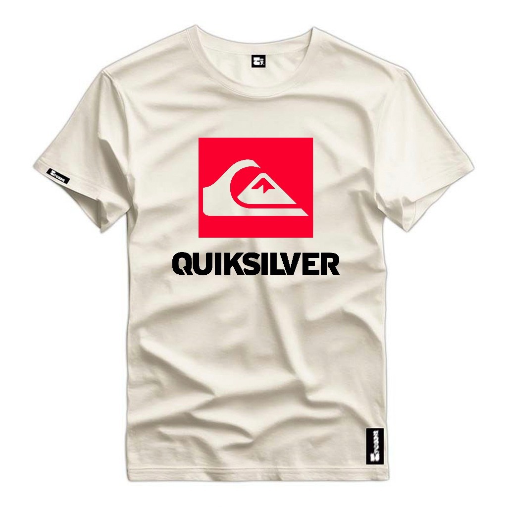 Camiseta Masculina Quik Vermelho Camisa Algodao Premium 30.1