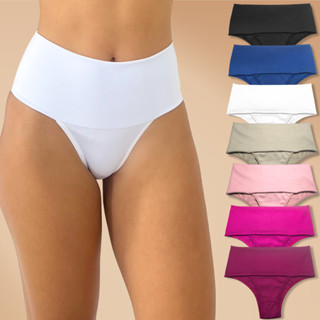 Kit até 10 Calcinhas Cintura Alta Modeladora Rupee Em Cores Sortidas em Oferta na Shopee