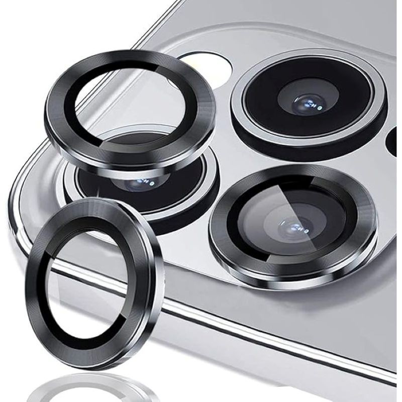 Kit Película Lente De Câmera Compatível Com iphone 11 12 13 14 15 16 Pro Max Liso