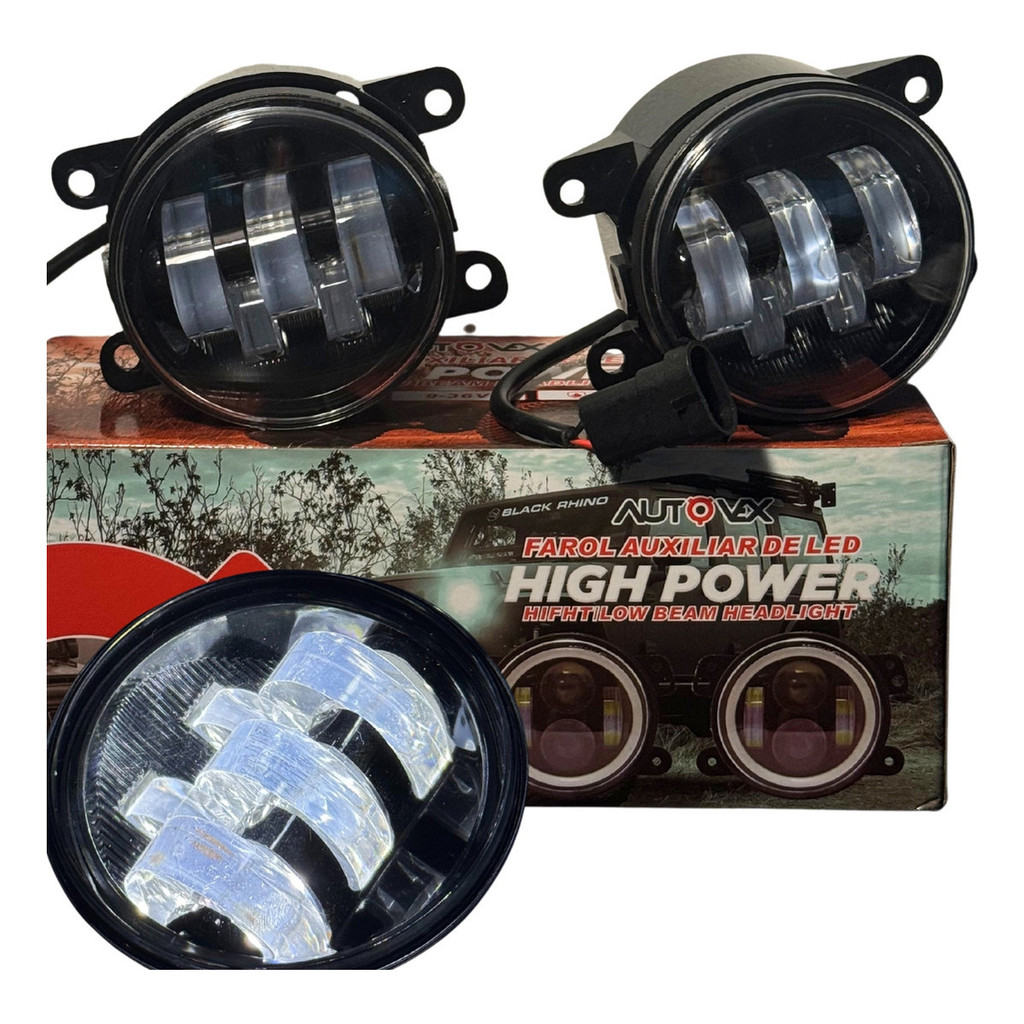 Farol Milha Led Logan Sandero Hilux Oroch Corolla Frontier em Oferta na Shopee