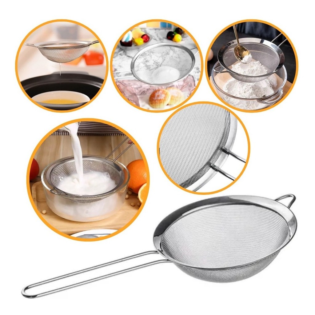 Peneira Em Aço Inox 14 Cm - Home & Living