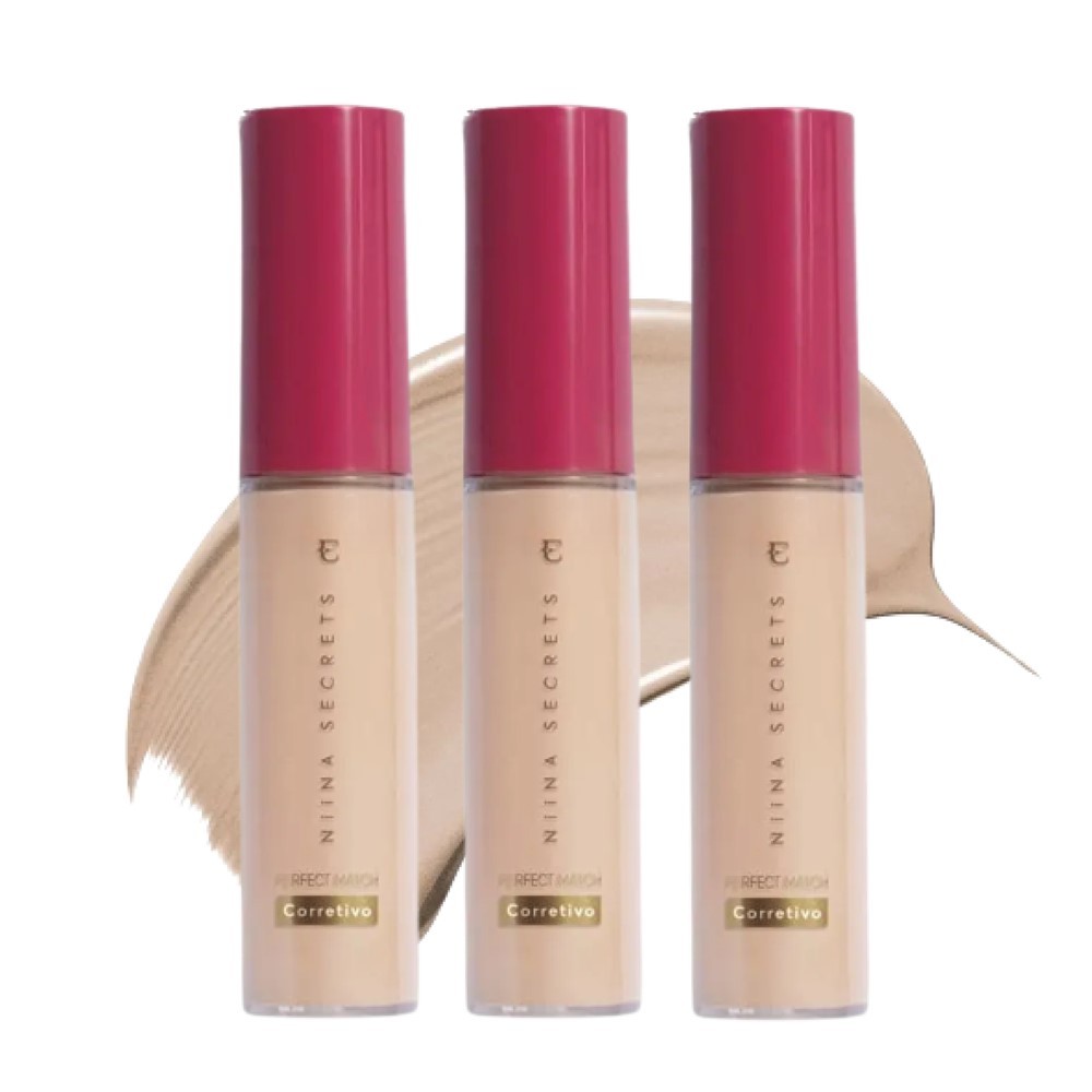 Kit 3 Corretivo Niina Cor 05 Secrets Perfect Match Eudora 10ml