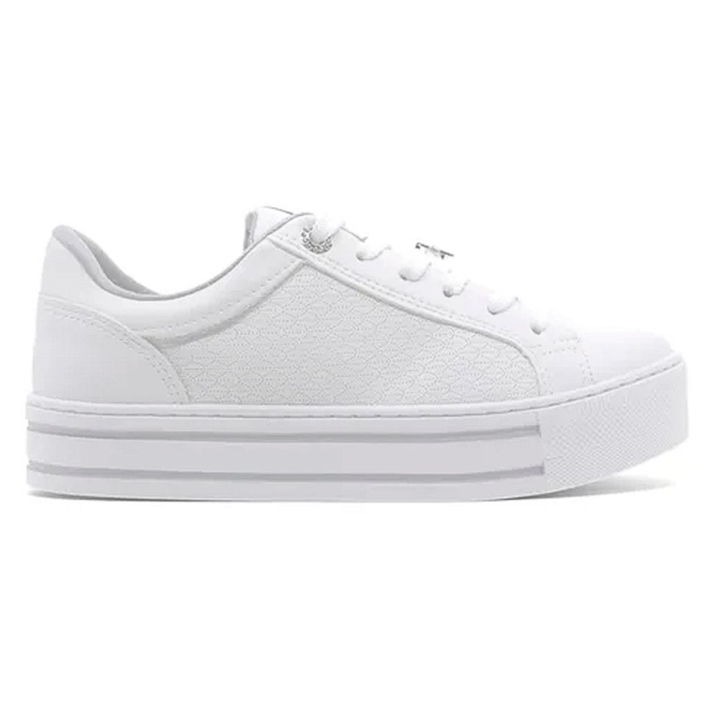 Tênis Casual Feminino Básico Branco Original Via Marte em Oferta na Shopee