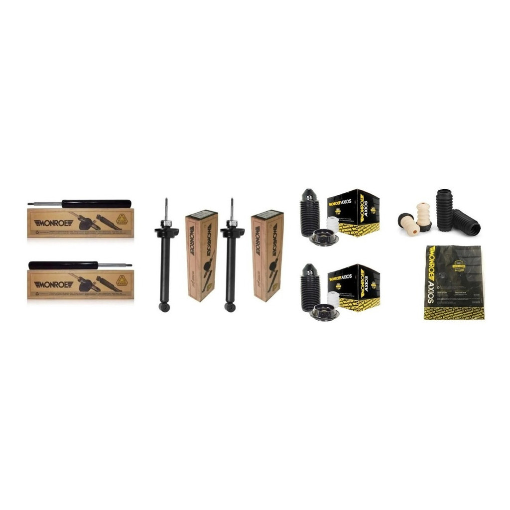 Kit 4 Amortecedor Gol Parati G2 G3 G4 Monroe Gás + Kit Axios em Oferta na Shopee