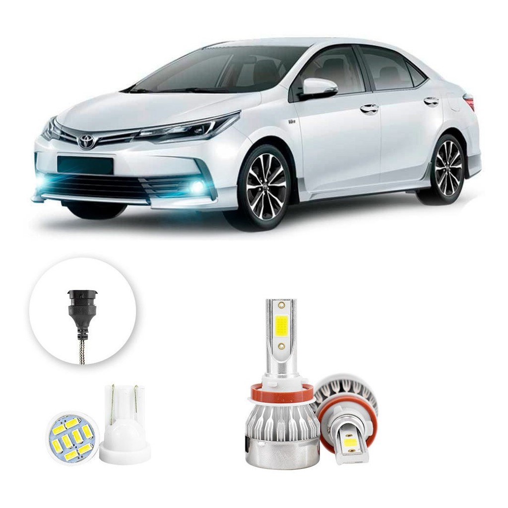 Lampada Farol Milha Led Toyota Corolla 2018 A 2022 20000lm em Oferta na Shopee