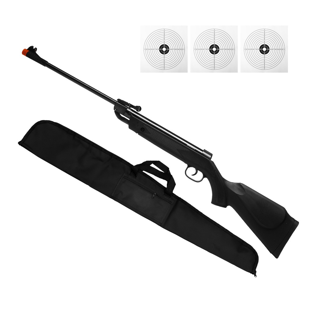 CARABINA PRESSÃO QGK14 BLACK EDITION 5.5MM + CAPA + ALVO