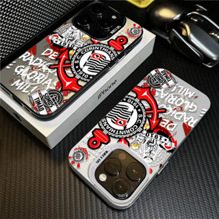 Capa Celular time Corinthians futebol para iPhone 16 15 14 13 12 11 pro max xr xs max 14 15 16 plus capinha anti impacto em Oferta na Shopee
