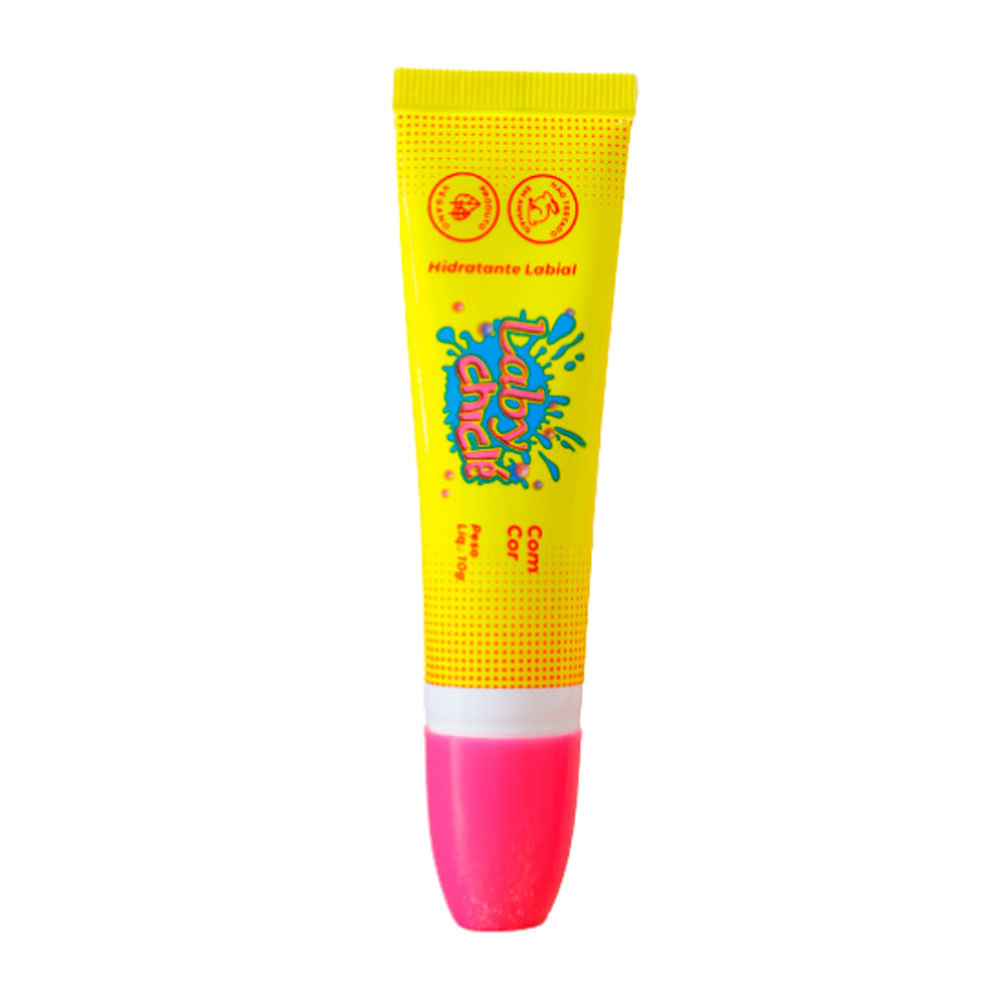 Hidratante Labial Laby Chiclé com Cor Sabor Tutti Frutti 10g - Beauty