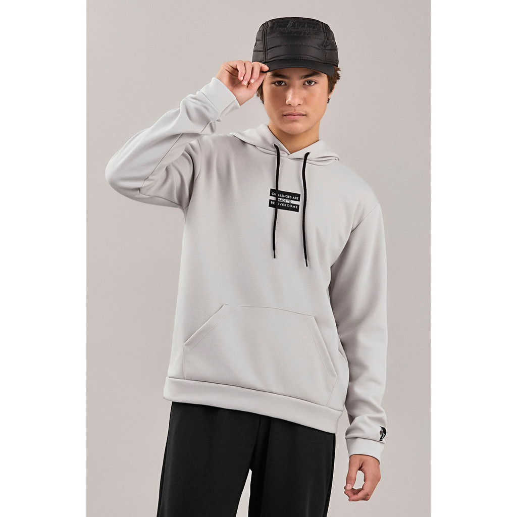 Blusão Juvenil Menino Com Capuz Beats Cinza - Baby & Kids Fashion