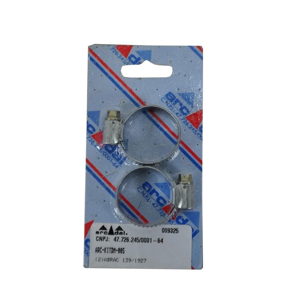 Abraçadeira aço carbono 19 a 27mm para mangueira 3/4pol 2pçs - Home & Living