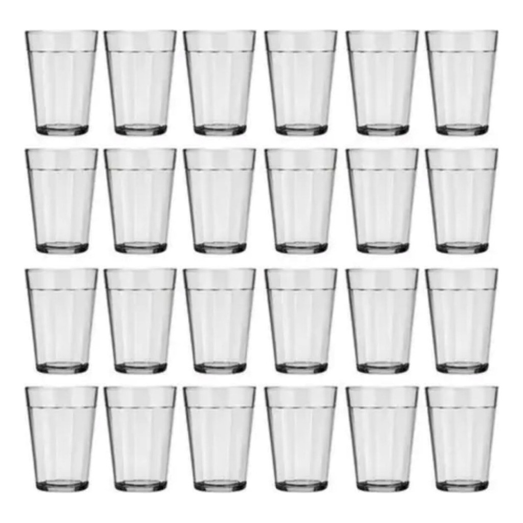 24 Copos Americano Nadir 190ml Vidro Original Resistente Bar