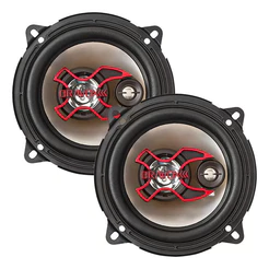 Alto Falante Bravox Triaxial 5 B3x50 100W Rms 4 Ohms Cor Vermelho