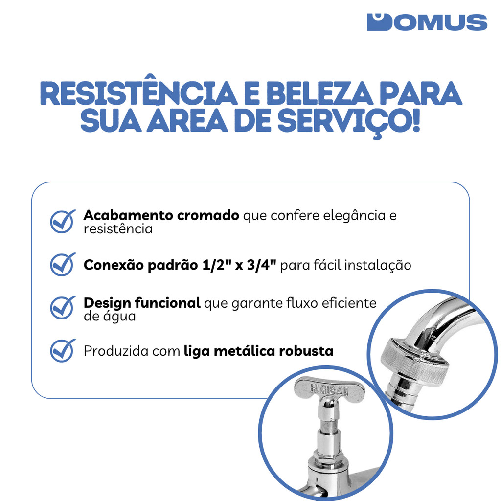 Torneira Para Tanque Uso Geral 1/2
