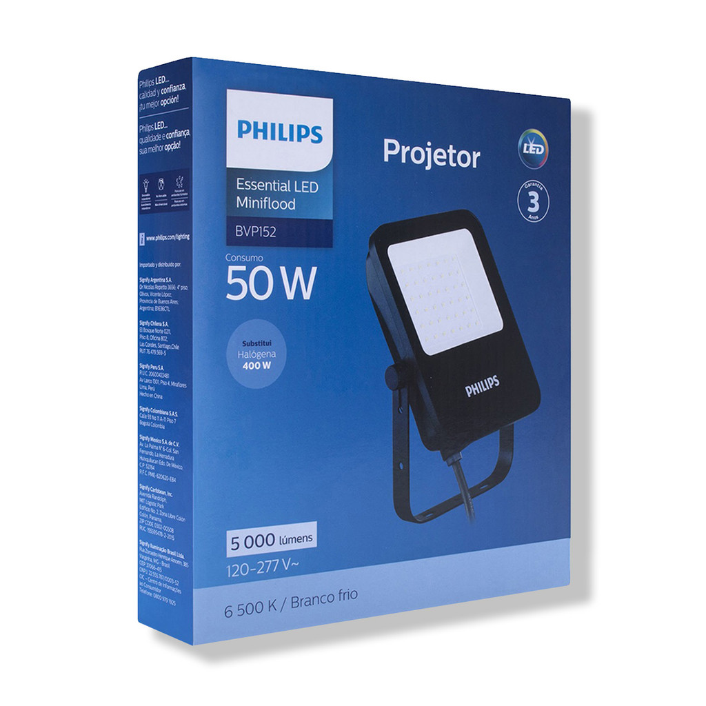 Refletor Led Philips G3 50W IP65 5000 Lumens BR Fria Bv