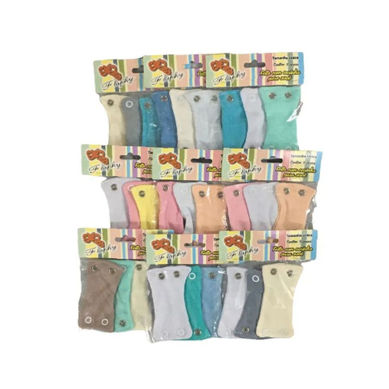Kit 3 Extensor de Body Bebê Botões de Pressão