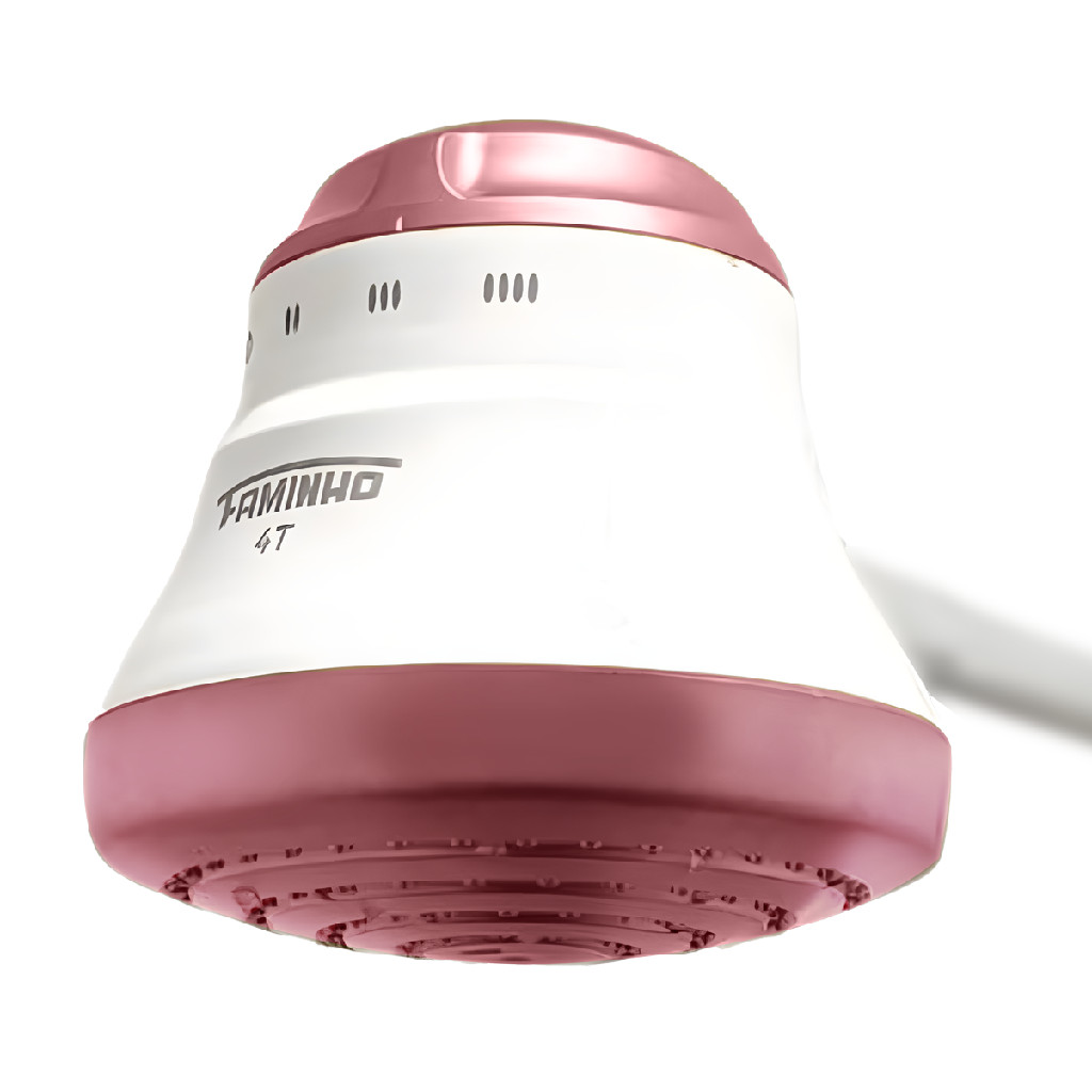 Chuveiro Elétrico Faminho 4t 6.800w 220v Branco e Rose Gold Crie Construa