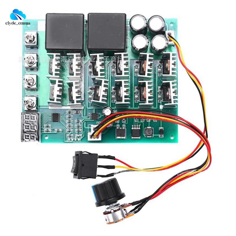 Controlador De Velocidade Do Motor DC 10-55V 100A PWM HHO RC Interruptor De Controle Reverso Com Display LED