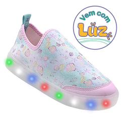Tênis Infantil Menina Urban Guty Com Luz de Led Lançamento