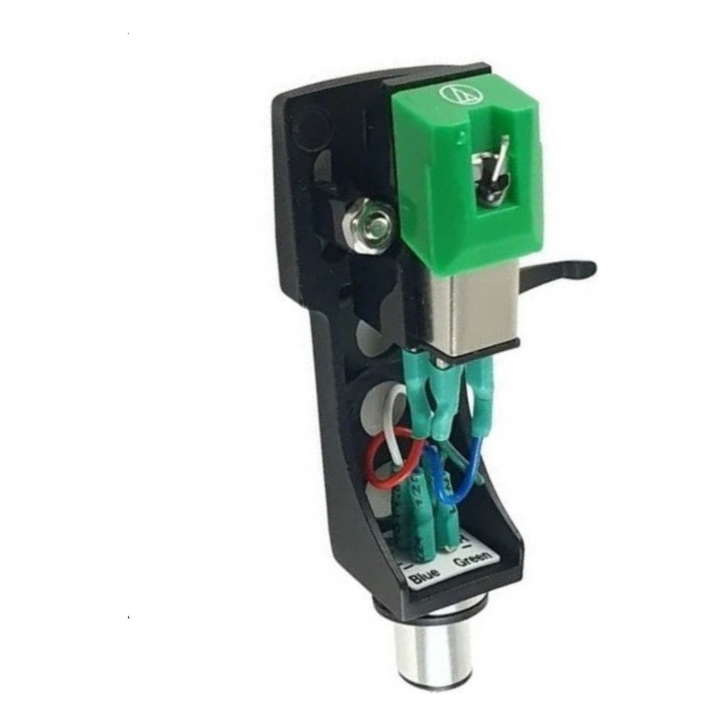 profissional Headshell montado com lendaria capsula e agulha At95e Audio technica Agulha  diamante Eliptico