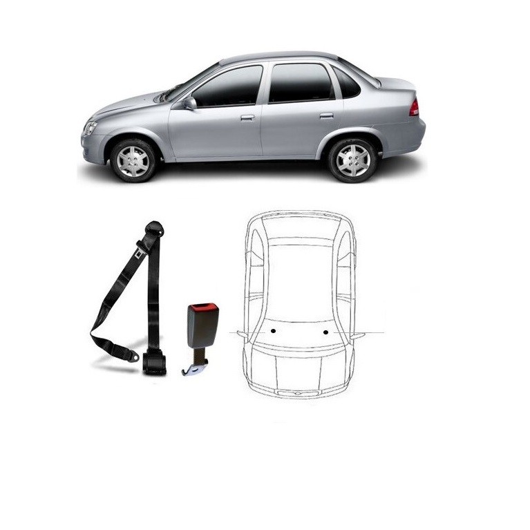Kit Cinto Segurança + Fecho Classic Direito ou Esquerdo