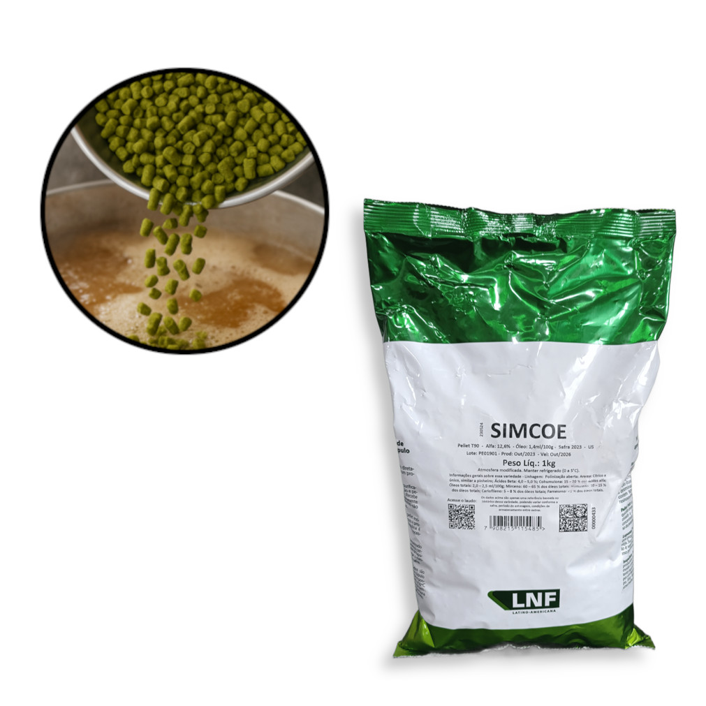 Lúpulo SIMCOE BarthHaas LNF em Pellet T90 1kg
