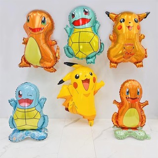 Balões Pokémon Balões Pikachu Balões de Aniversário em Forma Infantis de Personagens de Alum