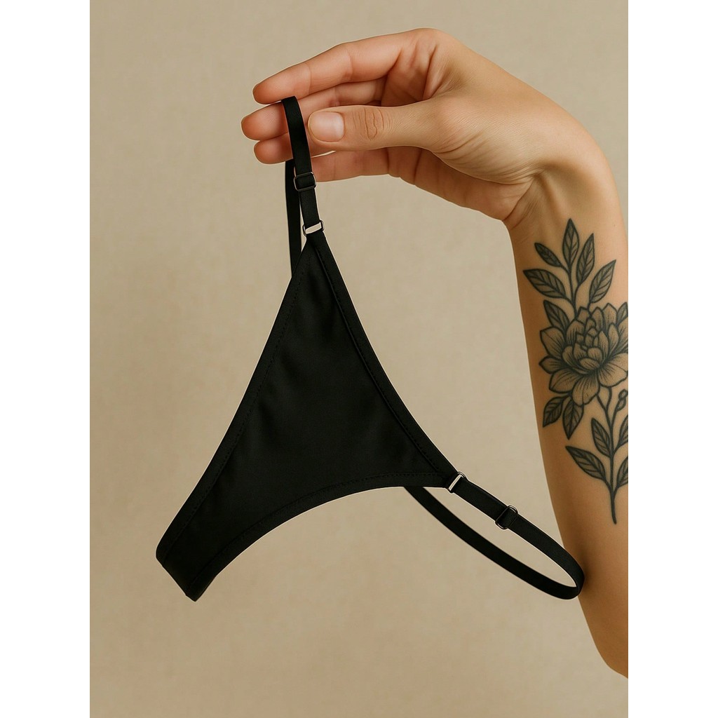 Calcinha Fio Dental Extremamente Sexy Tecido Liso Regulagem na lateral Cintura Alta Lingerie Moda Intima Premium em Oferta na Shopee