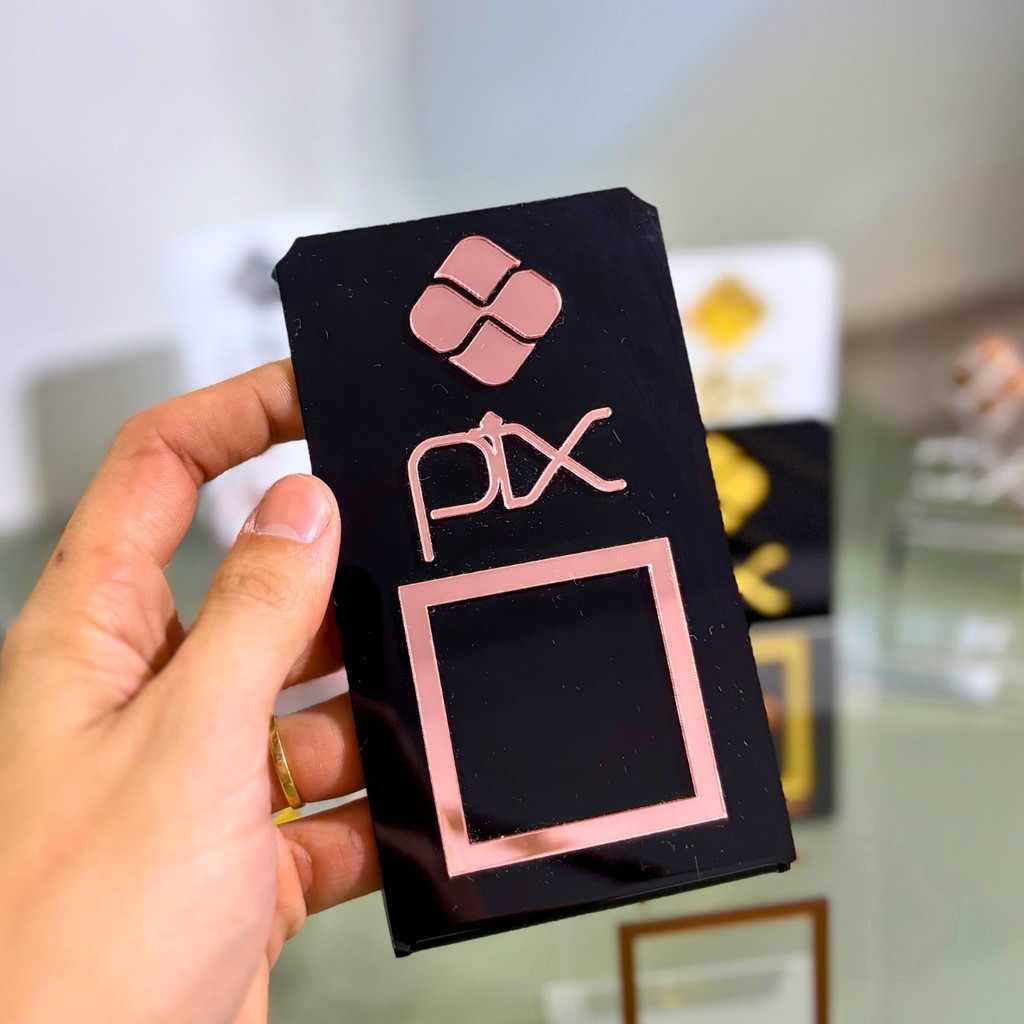 Display PIX Acrílico  Placa para Pagamento Balcão para Qrcode em Oferta na Shopee