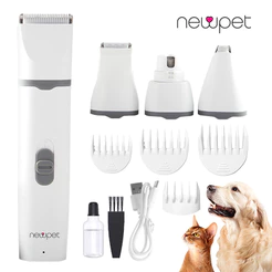 4 IN1 Cortador De Pêlos Elétrico Para Animais De Estimação Máquina De Cachorro E Pêlo De Gato Pelos