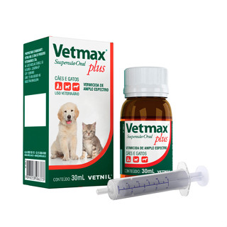 Vetmax Plus Suspensão Vetnil 30 ml em Oferta na Shopee