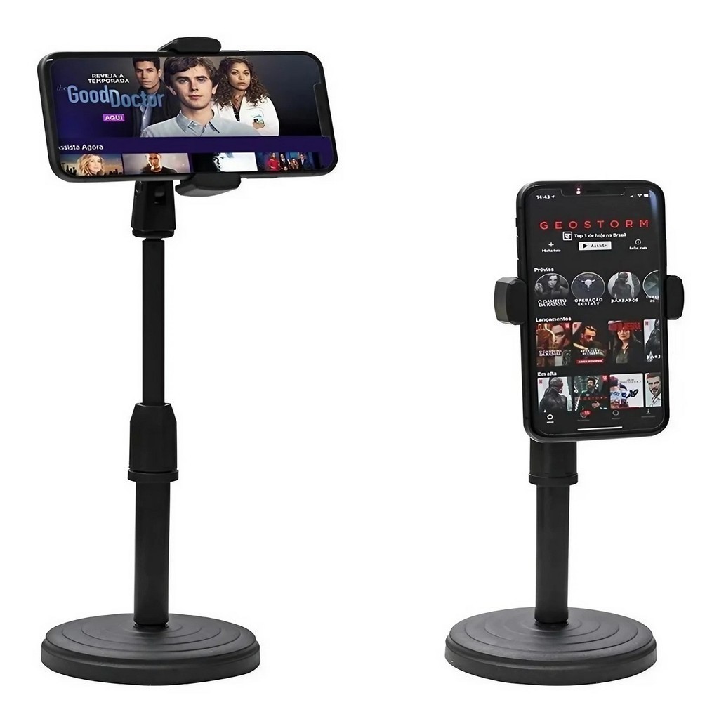 Suporte Tripé Celular De Mesa Pedestal Suporte 360 Universal