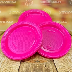 50~250 PRATO 15cm ANIVERSARIO PINK FESTA (CHOCO)