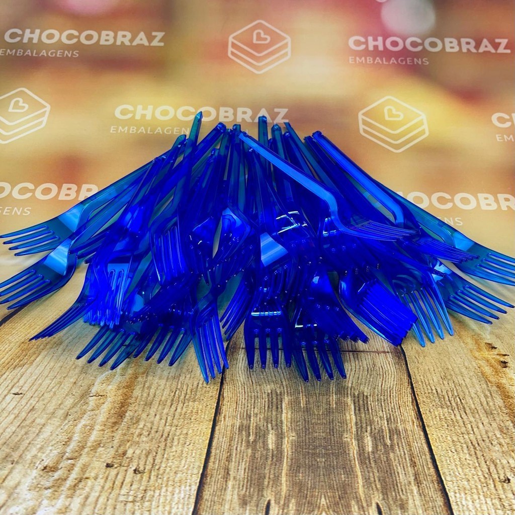 50~250 GARFO SOBREMESA PS NEON AZUL BELLO FESTAS em Oferta na Shopee