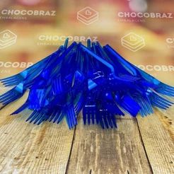 50~250 GARFO SOBREMESA PS NEON AZUL BELLO FESTAS (CHOCO)