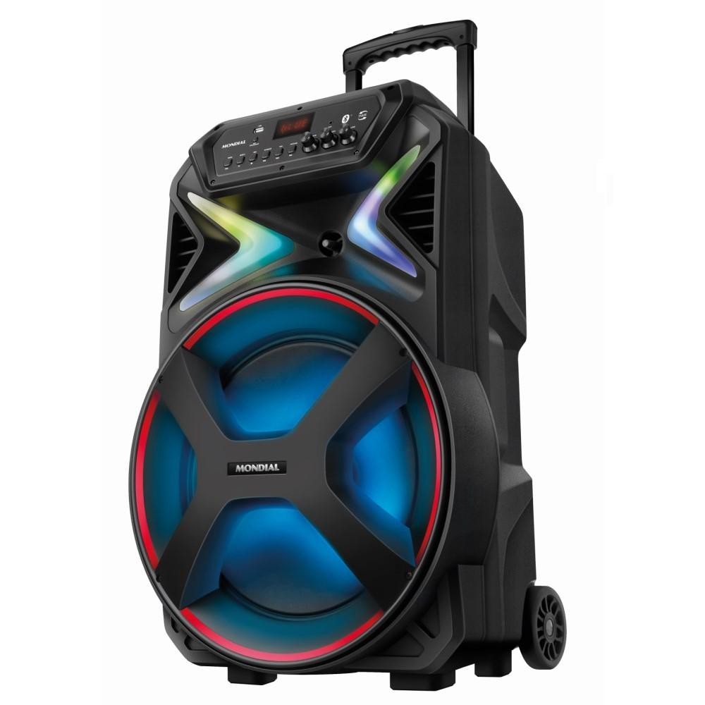 Caixa De Som Amplificada Mondial Connect Lights Plus CM-700 Bivolt