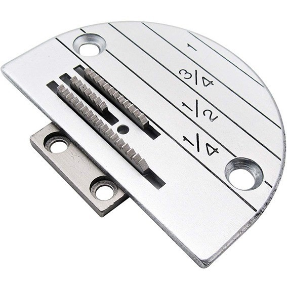 Chapa Agulha 3 Carreiras + Dente 17T Costura Reta Industrial Textil Kit