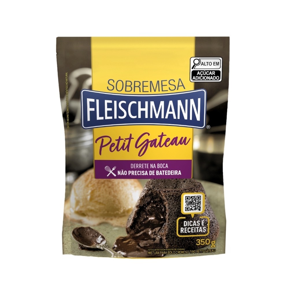 Fleischmann Sobremesa Mistura Para Petit Gateau 350G