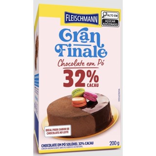Fleischmann Gran Finale Chocolate Em Pó 32% Cacau 200G em Oferta na Shopee