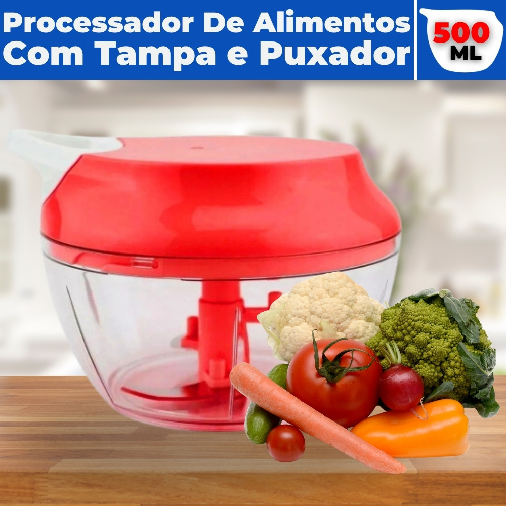 Processador Alho Manual Triturador Picador Fatiador Legumes