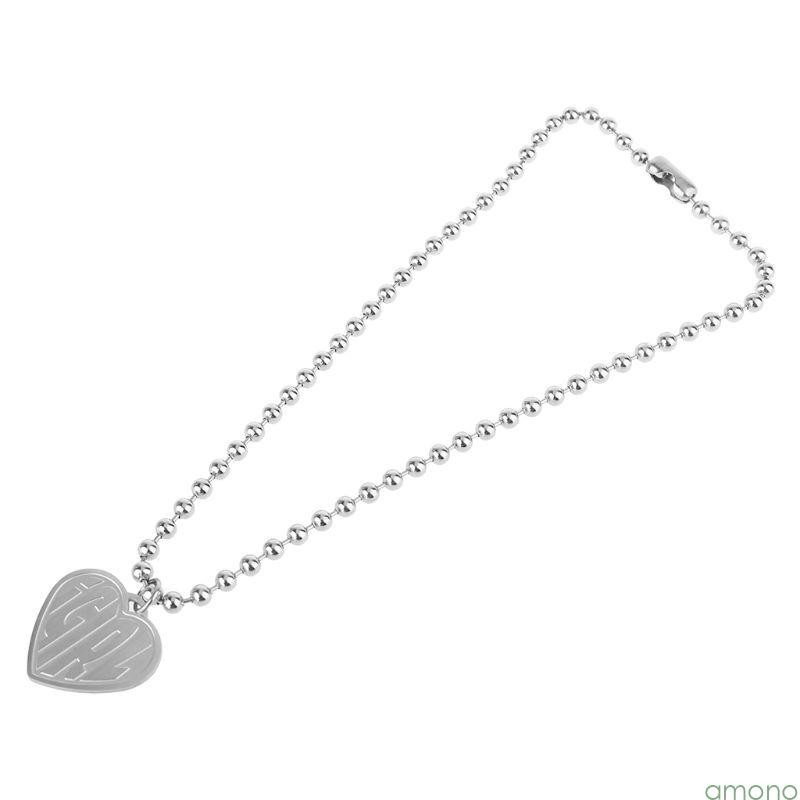 Colar Amon Collarbone Chain Classy Girl Heart Pendant Para Aniversário Amiga