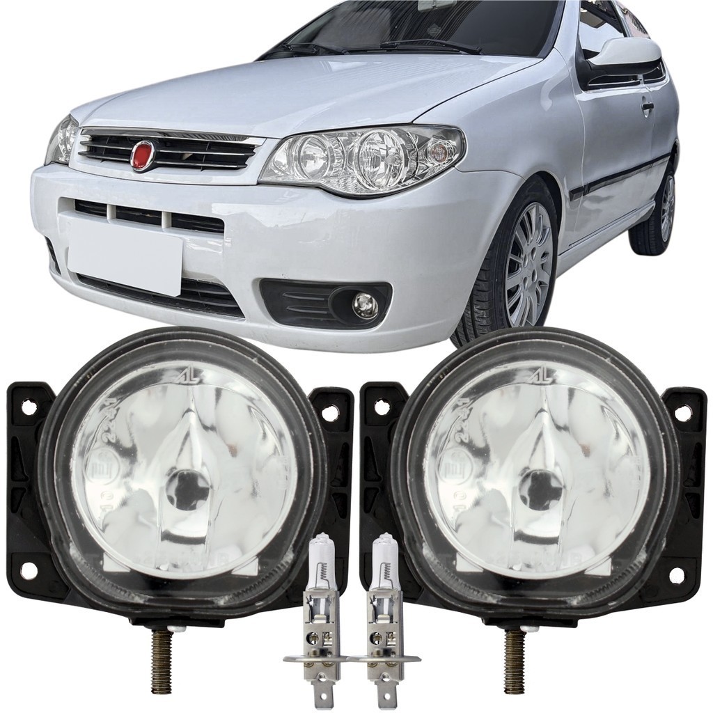 Par Farolete Milha Aux e Lâmpada Palio Siena Strada G3 2004 05 06 à 2016 em Oferta na Shopee