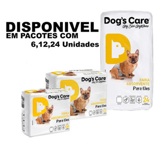 Fralda Descartável para Cachorro Macho Fralda Higiênica P/cães Dogs Care Pet em Oferta na Shopee
