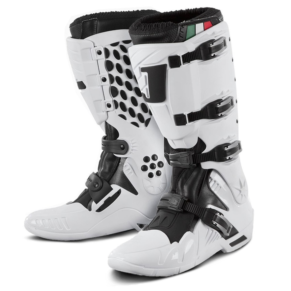 Bota Trilha Motocross Enduro Adulto Jett Lite Preto Branca Impermeavel