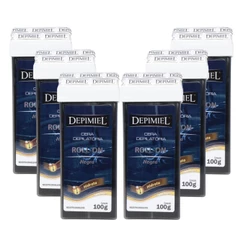 Kit 6 Ceras Roll-on Depilatória Negra Pelos Grossos Depimiel
