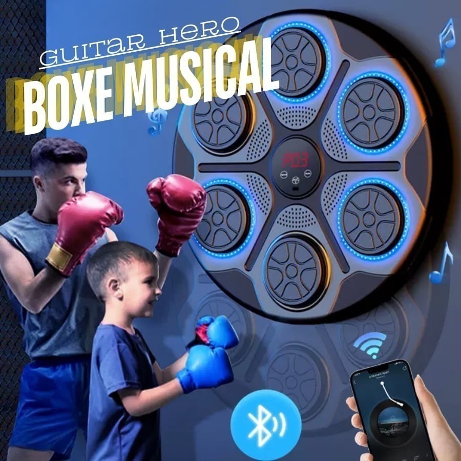 Máquina De Boxe Multicolor Inteligente De Música Equipamento De Parede Reação Eletrônica A...