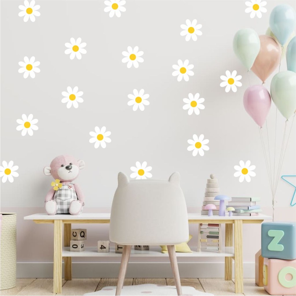 Adesivo de Parede Margaridas 10cm